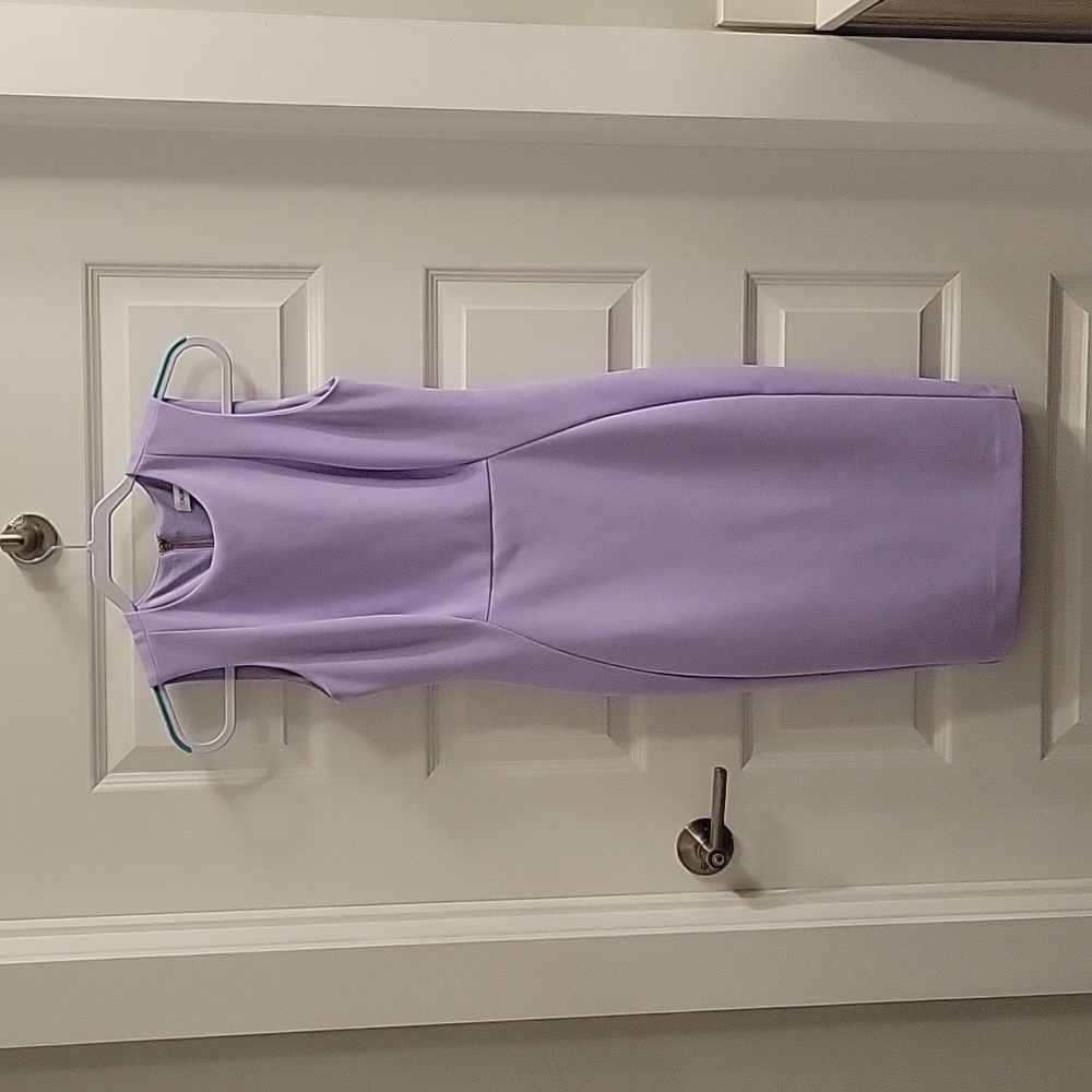 Lavender sleeveless Calvin Klein dress